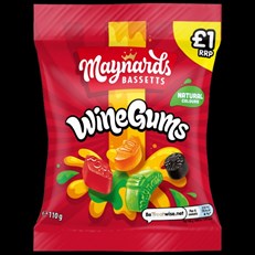 Maynards Bassetts Wine Gums Pm £1.00 110g 10 Pack