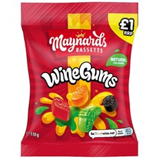 Maynards Bassetts Wine Gums 110g 10 Pack £1