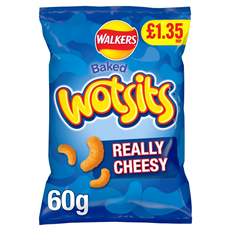 Walkers Wotsits Really Cheesy 60g 18 Pack £1.35