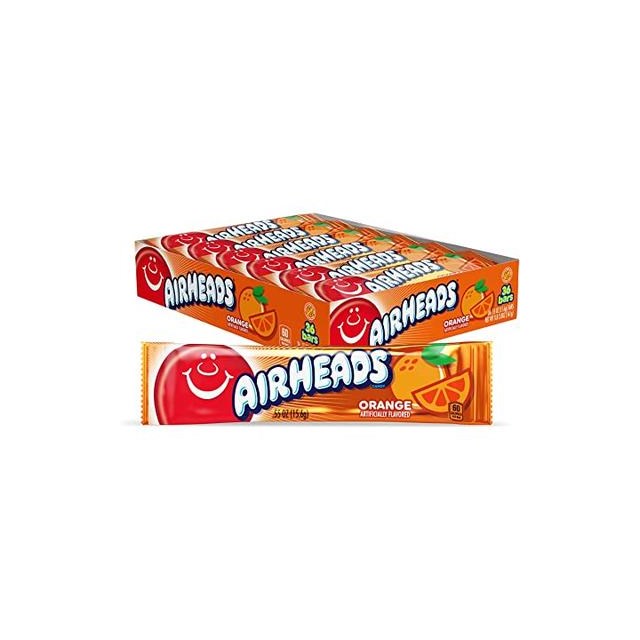USA AIRHEADS ORANGE CHEW BARS 15.6g (36 PACK)