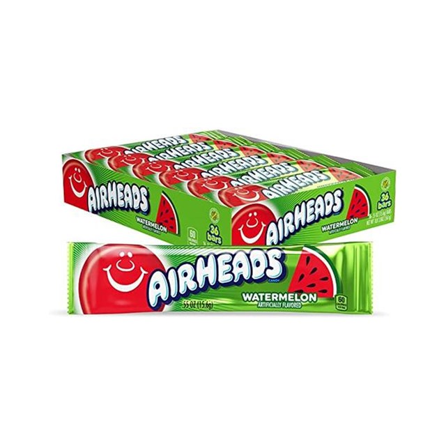 USA AIRHEADS WATERMELON CHEW BAR 15.6g (36 PACK)