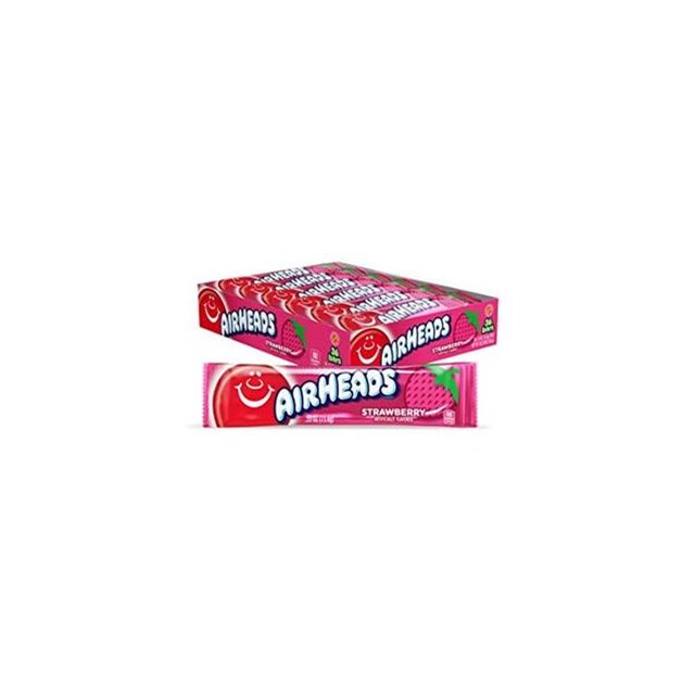 USA AIRHEADS STRAWBERRY CHEW BARS 15.6g (36 PACK)
