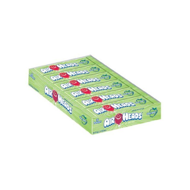 USA AIRHEADS GREEN APPLE CHEW BAR 15.6g (36 PACK)