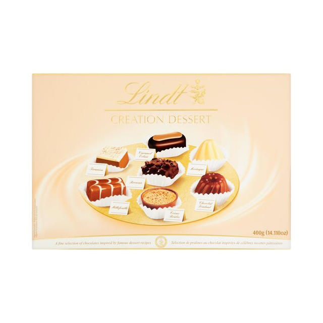 LINDT CREATION FAMOUS DESSERT INSPIRED CHOCOLATES 400g