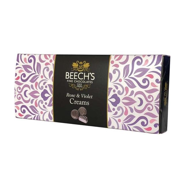 BEECH'S DARK CHOCOLATE ROSE & VIOLET CREAMS 140g