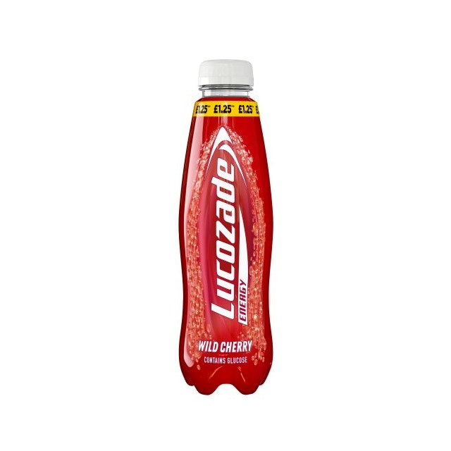 LUCOZADE ENERGY WILD CHERRY 380ml £1.25 (12 Pack)