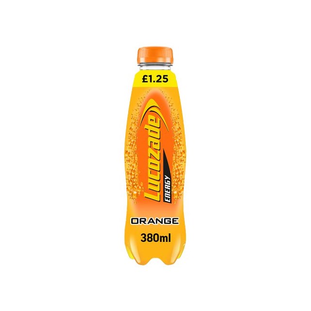 LUCOZADE ENERGY ORANGE 380ml £1.25 (24 Pack)