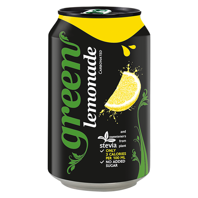 GREEN SPARKLING LEMONADE CANS 330ML (24 PACK)