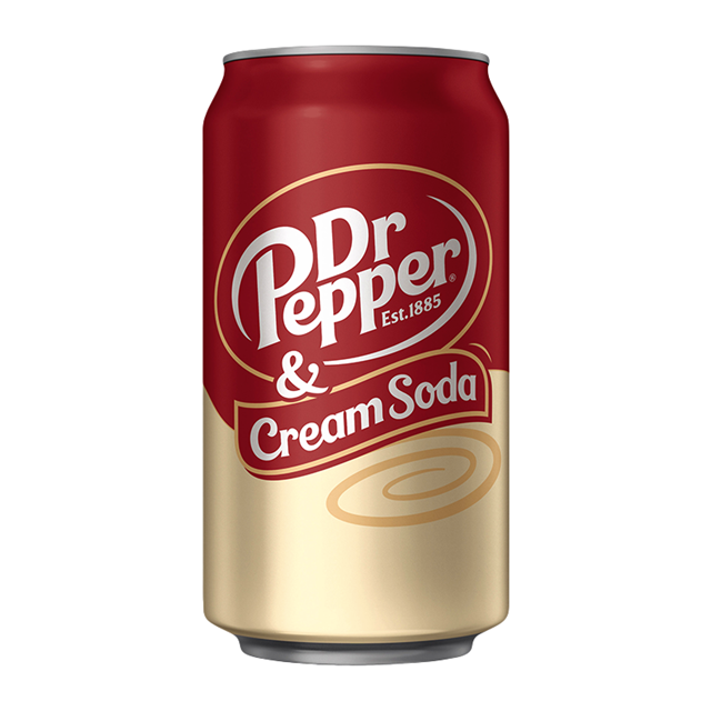 USA DR PEPPER CREAM SODA FULL SUGAR 355ml (12 PACK)