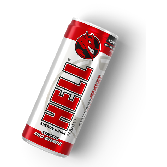 HELL ENERGY DRINK STRONG GRAPE 250ml 50p (24 PACK)