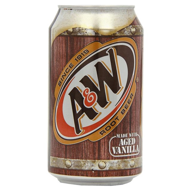 USA A&W ROOT BEER FULL SUGAR 355ml (12 PACK)