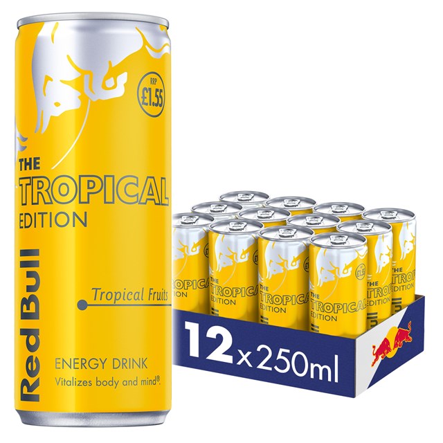 Red Bull Energy Drink Editions Tropical 250ml £1.65 (12 Pack)