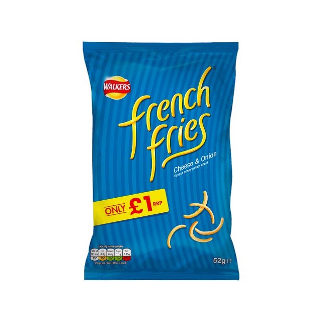 WALKERS £1 FRENCH FRIES CHEESE & ONION