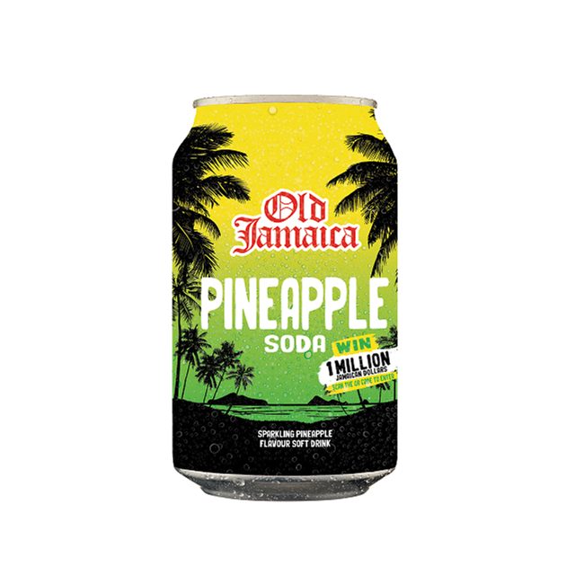 Old Jamaica Pineapple Soda 330ml 24 Pack