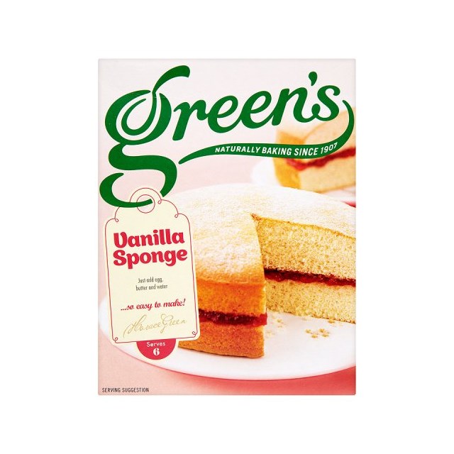 GREENS VANILLA SPONGE MIX 221g (6 PACK)