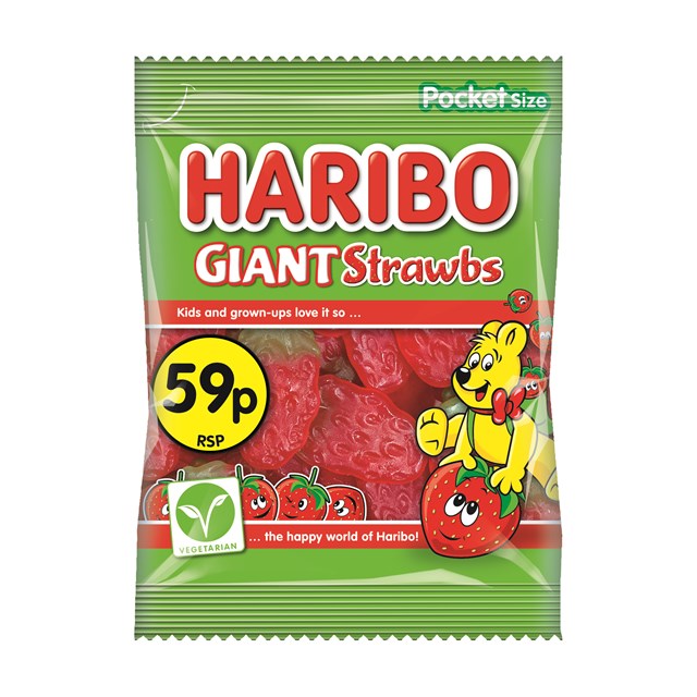 HARIBO 50P GIANT STRAWBS