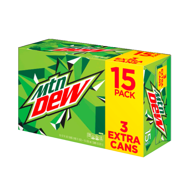 USA MOUNTAIN DEW 355ml (15 PACK)