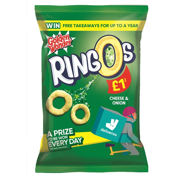 Golden Wonder Ringos Cheese & Onion 40g 18 Pack £1