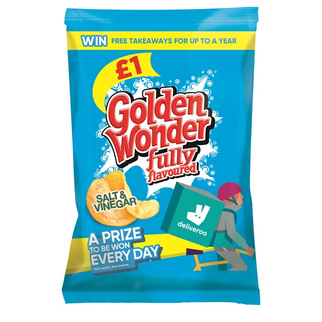 GOLDEN WONDER £1 SALT & VINEGAR