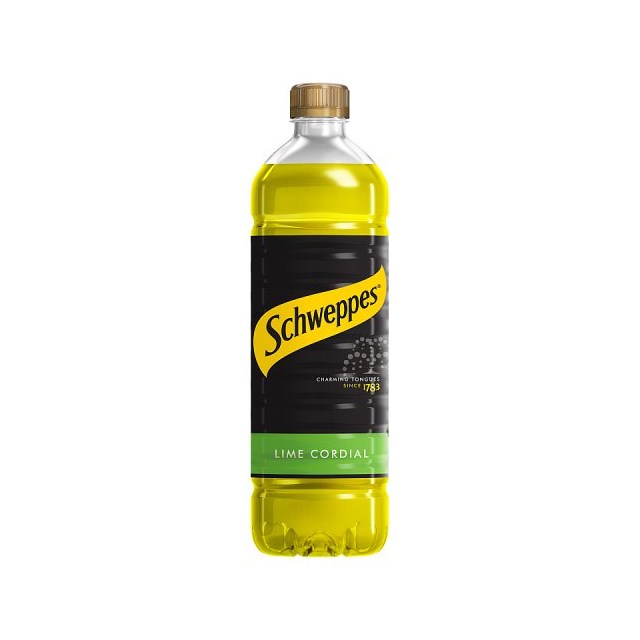 Schweppes Lime Cordial 1 Litre (12 Pack)