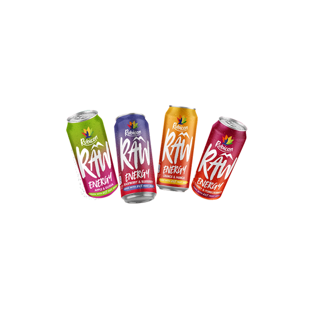 Rubicon Raw Energy Drink Single Can 500ml Variety May Vary