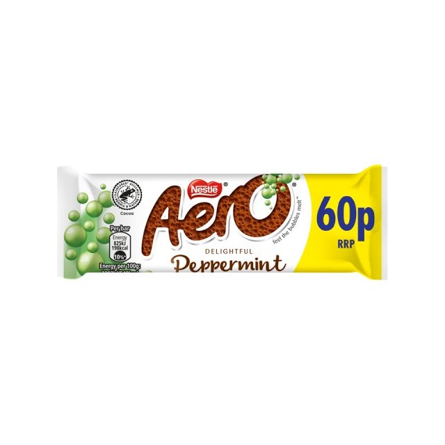 AERO BUBBLY PEPPERMINT 36g 60p (24 PACK)