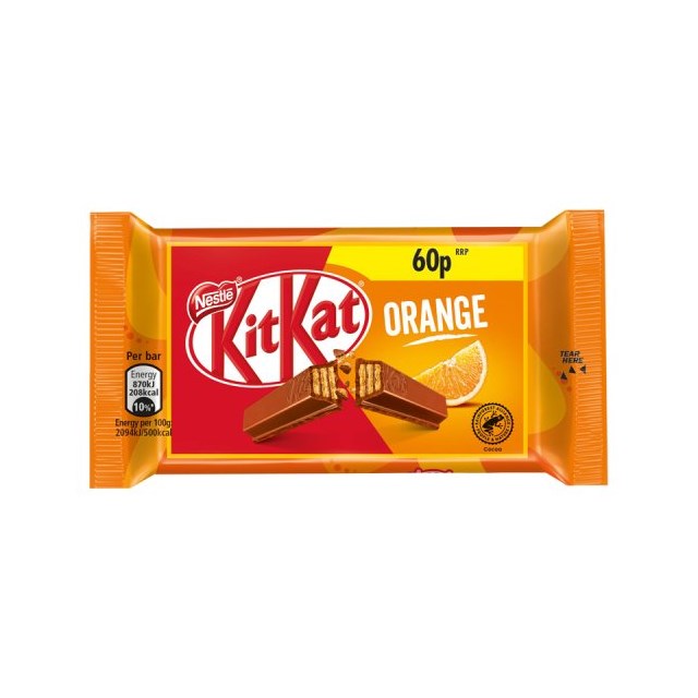 KIT KAT ORANGE 4 FINGER 41.5g 60p (24 Pack)