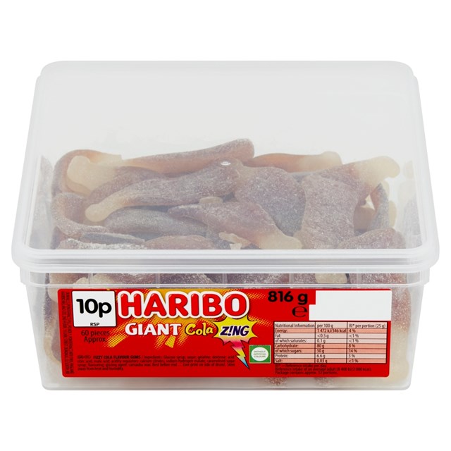 HARIBO 10P GIANT COLA ZING