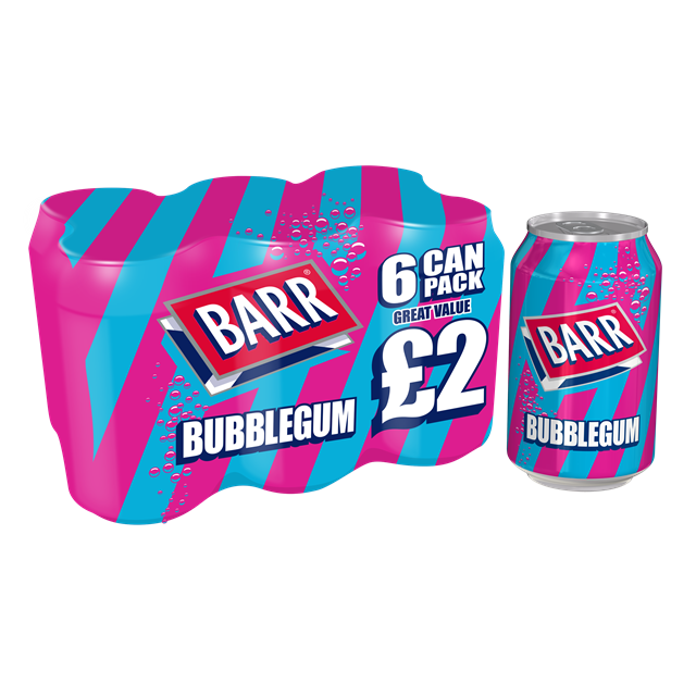BARRS BUBBLEGUM 6PACK PM £2