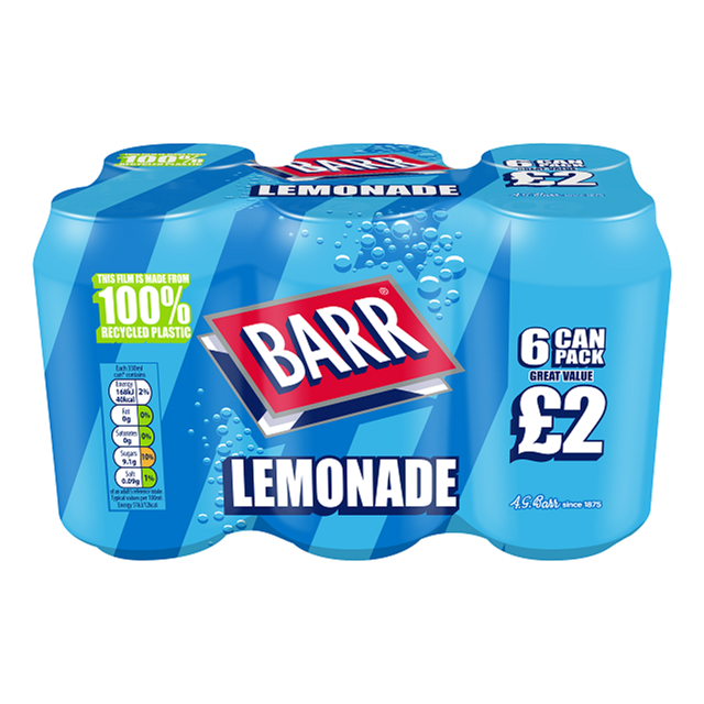 BARRS LEMONADE 4 x 6PACK PM £2