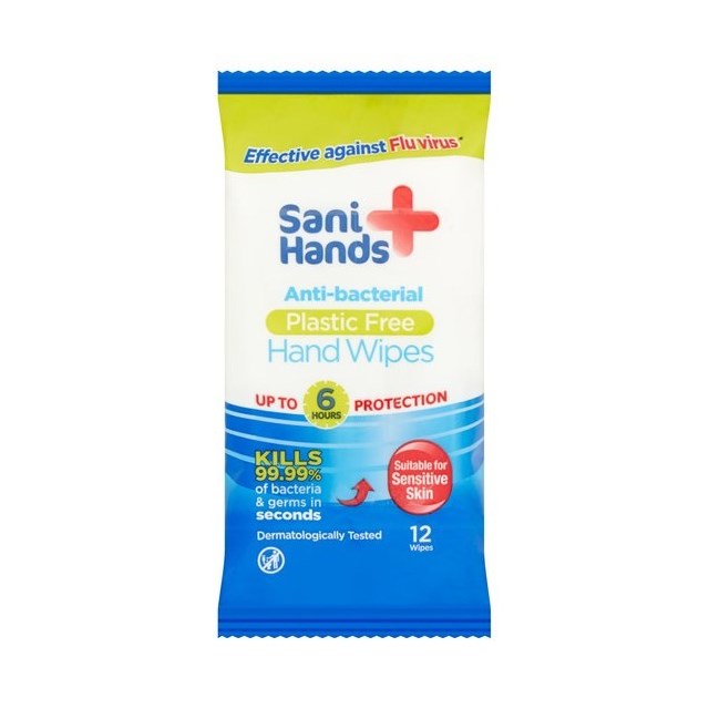 SANI HANDS ANTIBAC HAND WIPES LIMIT 3