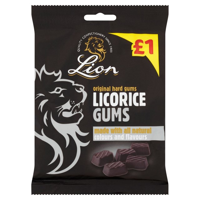 LION £1 LIQUORICE GUMS