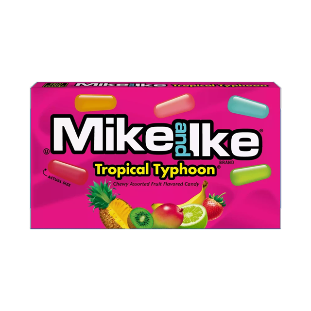 Mike and Ike Tropical Typhoon Theatre Box 120g 12 Pack