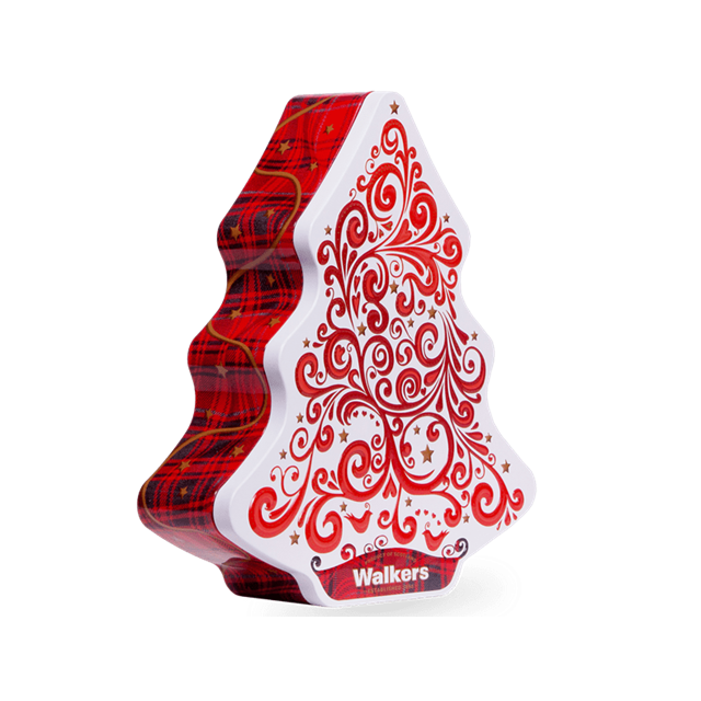 WALKERS PURE BUTTER SHORTBREAD CHRISTMAS TREE TIN 225g