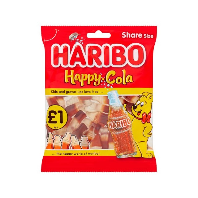 HARIBO £1 HAPPY COLA 160g (12 PACK)