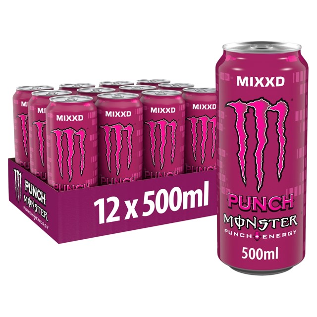 Monster Energy Drink Punch MIXXD 500ml 12 Pack £1.75