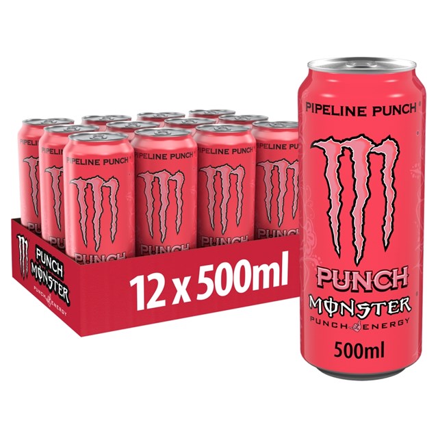 Monster Energy Drink Pipeline Punch £1.65 500ml 12 Cans