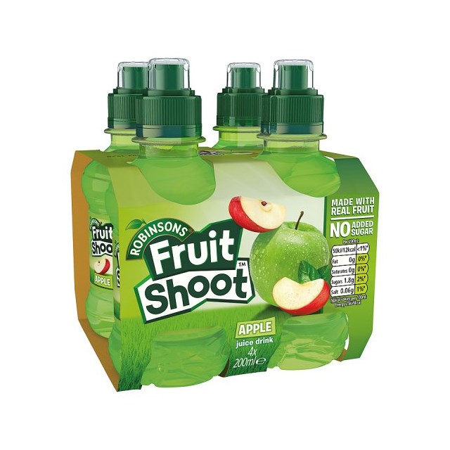 FRUIT SHOOT 4PACK APPLE