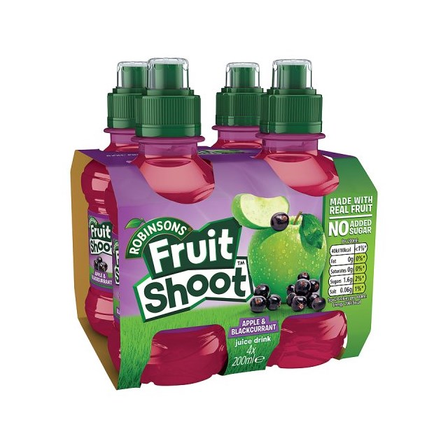 Fruit Shoot Apple & Blackcurrant 200ml 6 x 4 Pack