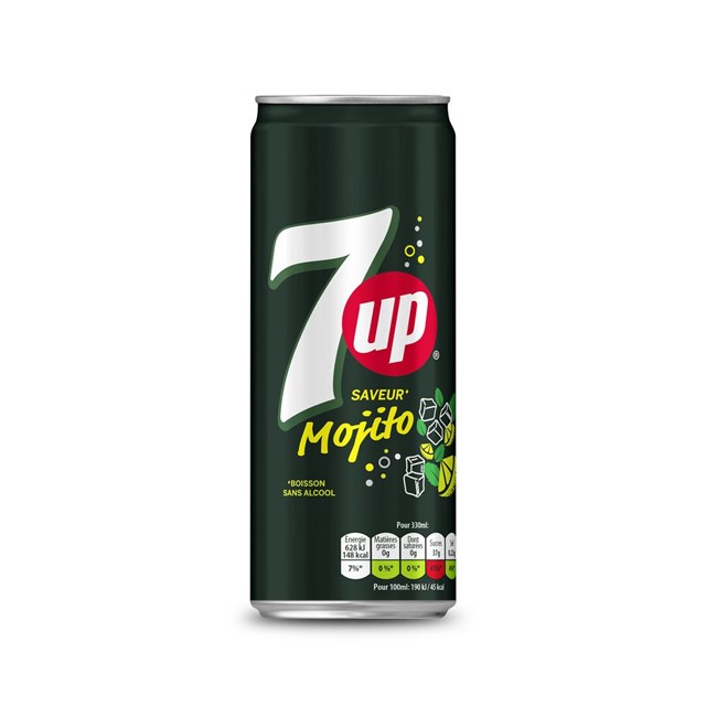 7UP SAVEUR MOJITO FULL SUGAR 33cl (24 PACK)