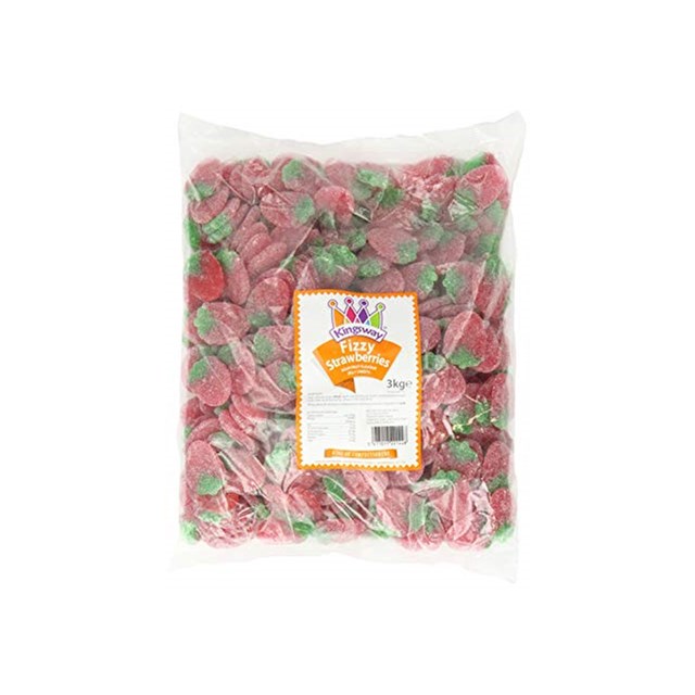 KINGSWAY 3KG FIZZY GIANT STRAWBS