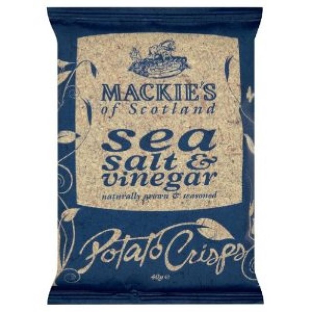 MACKIES CRISPS SEA SALT & VINEGAR 40g (24 PACK)