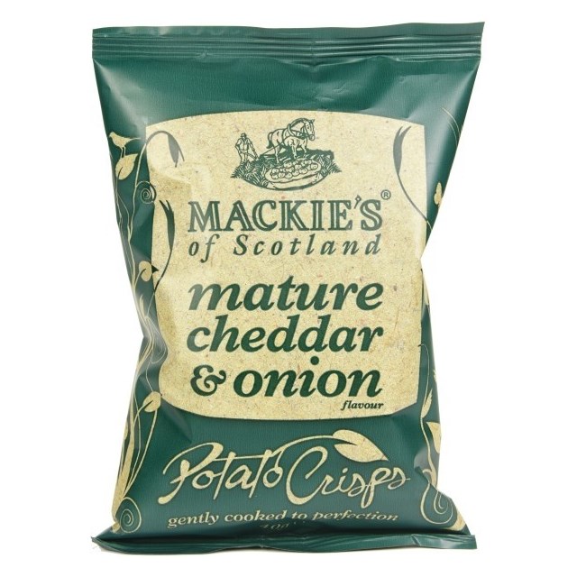 MACKIES CRISPS CHEDDAR & ONION