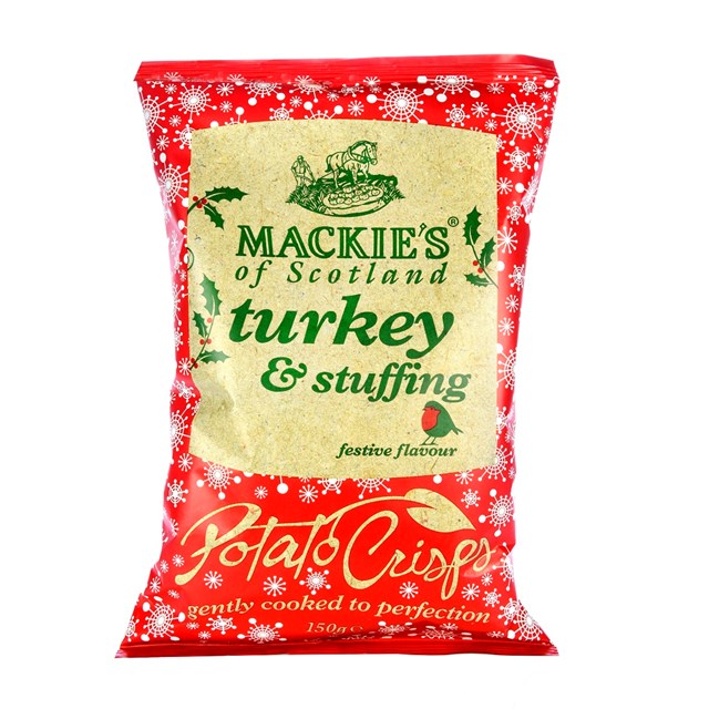 MACKIES CRISPS TURKEY & STUFFING 150G (12 PACK)