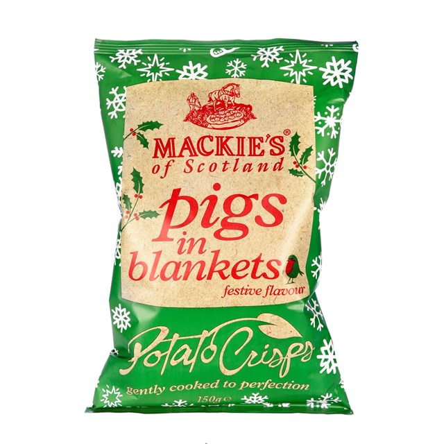 MACKIES CRISPS PIGS IN BLANKETS 150G (12 PACK)