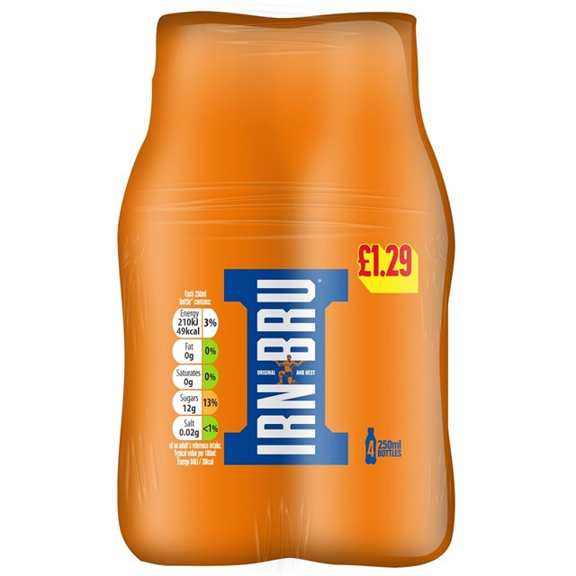 BARRS IRN BRU £1.29 6X4PACK 250ML