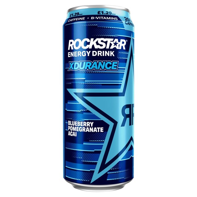 Rockstar Energy Xdurance Blueberry Pomegranate Acai 200mg Caff £1.29 500ml