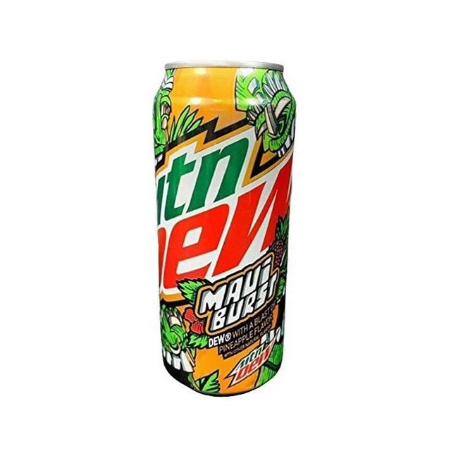 USA MOUNTAIN DEW MAUI BURST FULL SUGAR 16oz CANS (12 PACK)