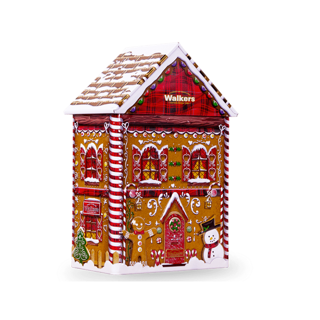 *WALKERS PURE BUTTER SHORTBREAD GINGERBREAD HOUSE TIN 200g