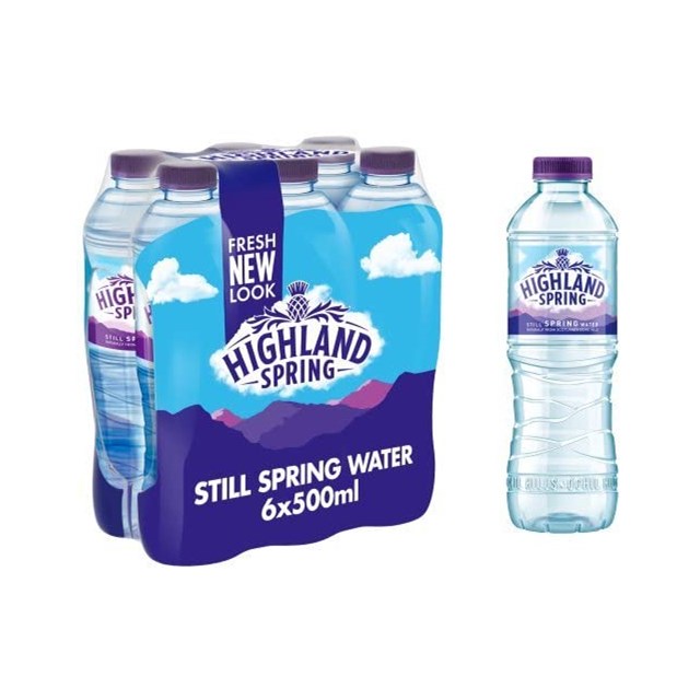 HIGHLAND SPRING STILL WATER 500ml (6 PACK)